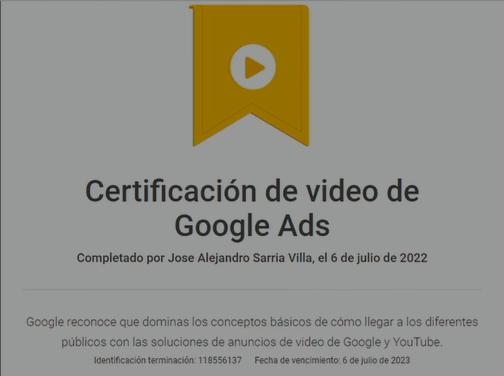 certificado google